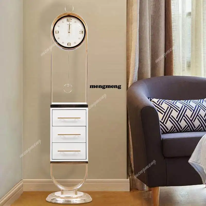 Light luxury floor clock next to living room corner cabinet ornament clock household fashion modern standing clock
Light luxury floor clock next to living room corner cabinet ornament clock household fashion modern standing clock
