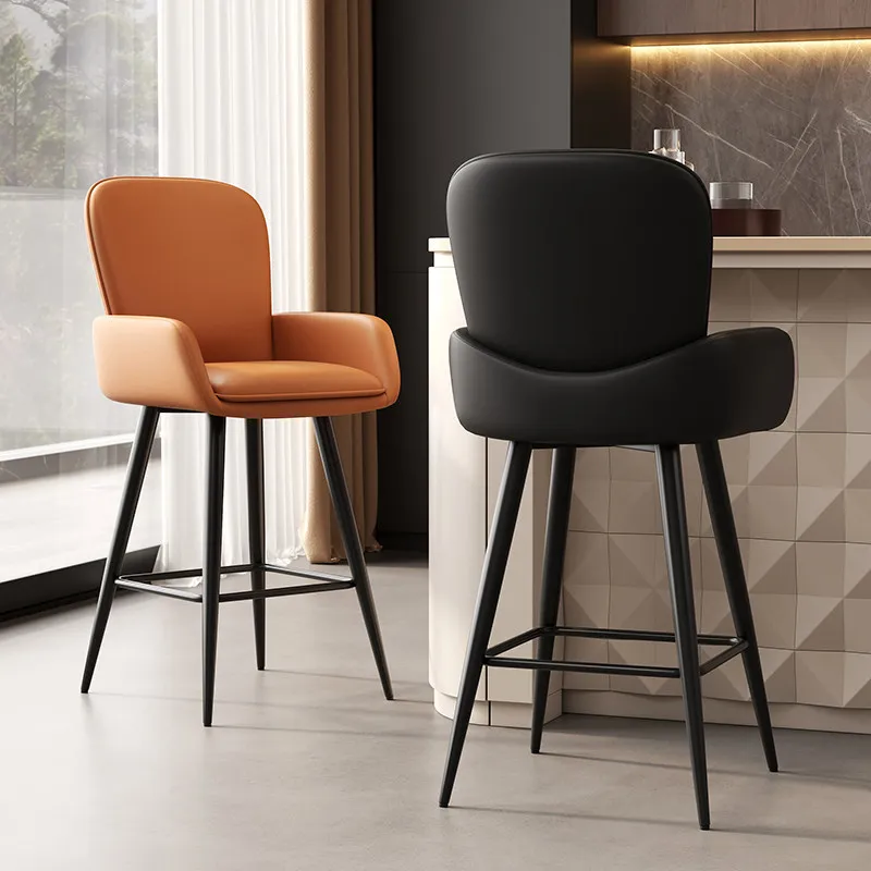 Modern simple bar chair solid wrought iron rotating high chair bar chair backrest cashier front desk bar stool
Modern simple bar chair solid wrought iron rotating high chair bar chair backrest cashier front desk bar stool