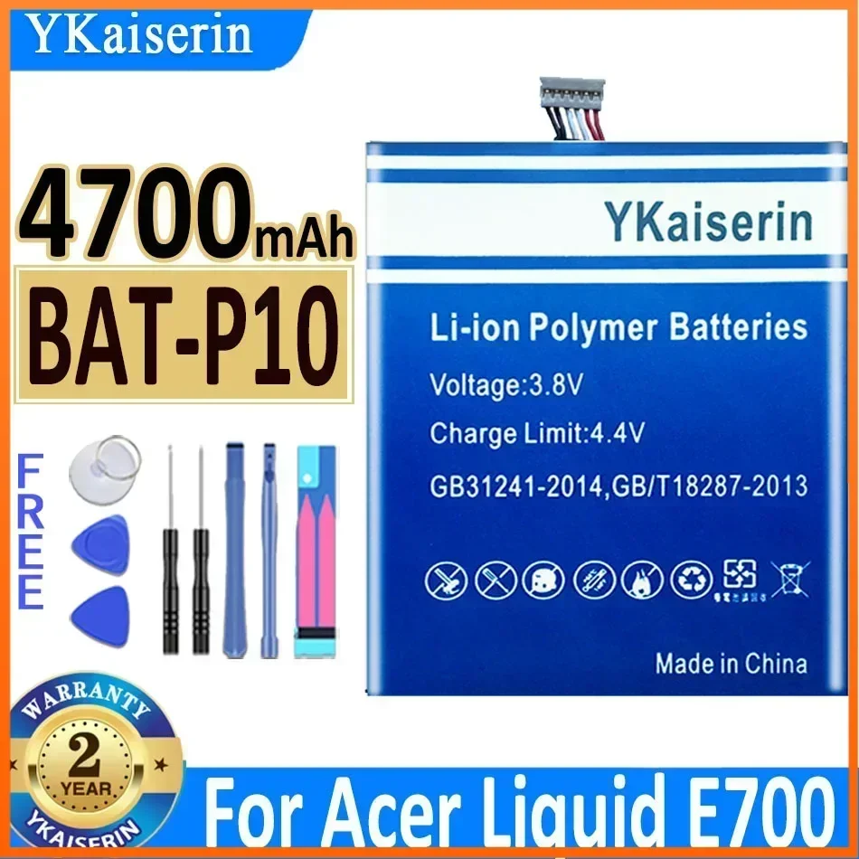 Аккумулятор YKaiserin 4700 мАч BAT-P10 для Acer Liquid E700, Liquid E700, Triple, E39 PGF 506173 HT New Bateria + Трек NO
Аккумулятор YKaiserin 4700 мАч BAT-P10 для Acer Liquid E700, Liquid E700, Triple, E39 PGF 506173 HT New Bateria + Трек NO