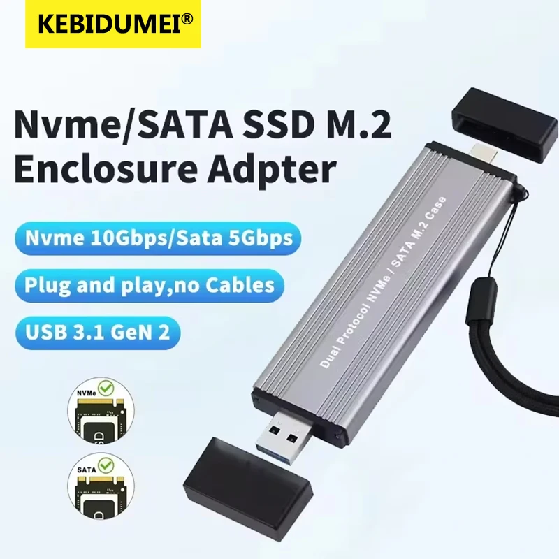 Корпус M2 SSD с двумя протоколами M.2 NVME NGFF SATA Корпус USB 3.2 Type C SSD-адаптер 10 Гбит/с к NVMe SATA Внешний жесткий диск
Корпус M2 SSD с двумя протоколами M.2 NVME NGFF SATA Корпус USB 3.2 Type C SSD-адаптер 10 Гбит/с к NVMe SATA Внешний жесткий диск