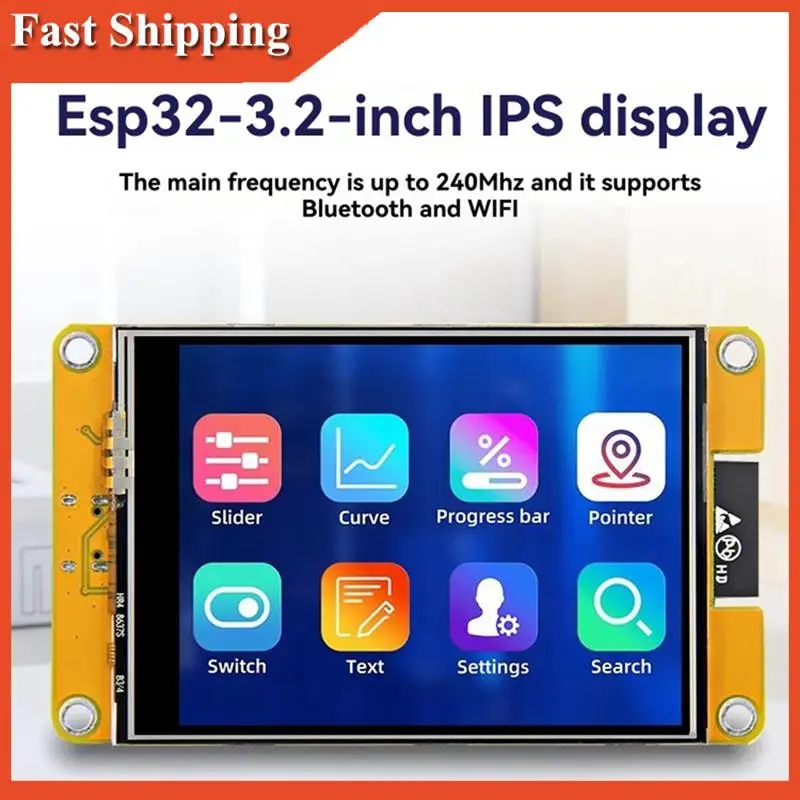 Efficient 240X320 Resolution Smart Touch ESP32 Development Board, Wifi Bluetooth, 3.2 Inch LCD TFT Display With ST7796U Driver
Efficient 240X320 Resolution Smart Touch ESP32 Development Board, Wifi Bluetooth, 3.2 Inch LCD TFT Display With ST7796U Driver