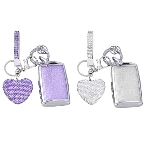 Rhinestone-Embellished Car Key Cover With Heart Charm For Mazda 3, 6, CX5, CX9, CX30, CX50, CX90 2019–2024 – Purple & Clear
Rhinestone-Embellished Car Key Cover With Heart Charm For Mazda 3, 6, CX5, CX9, CX30, CX50, CX90 2019–2024 – Purple & Clear