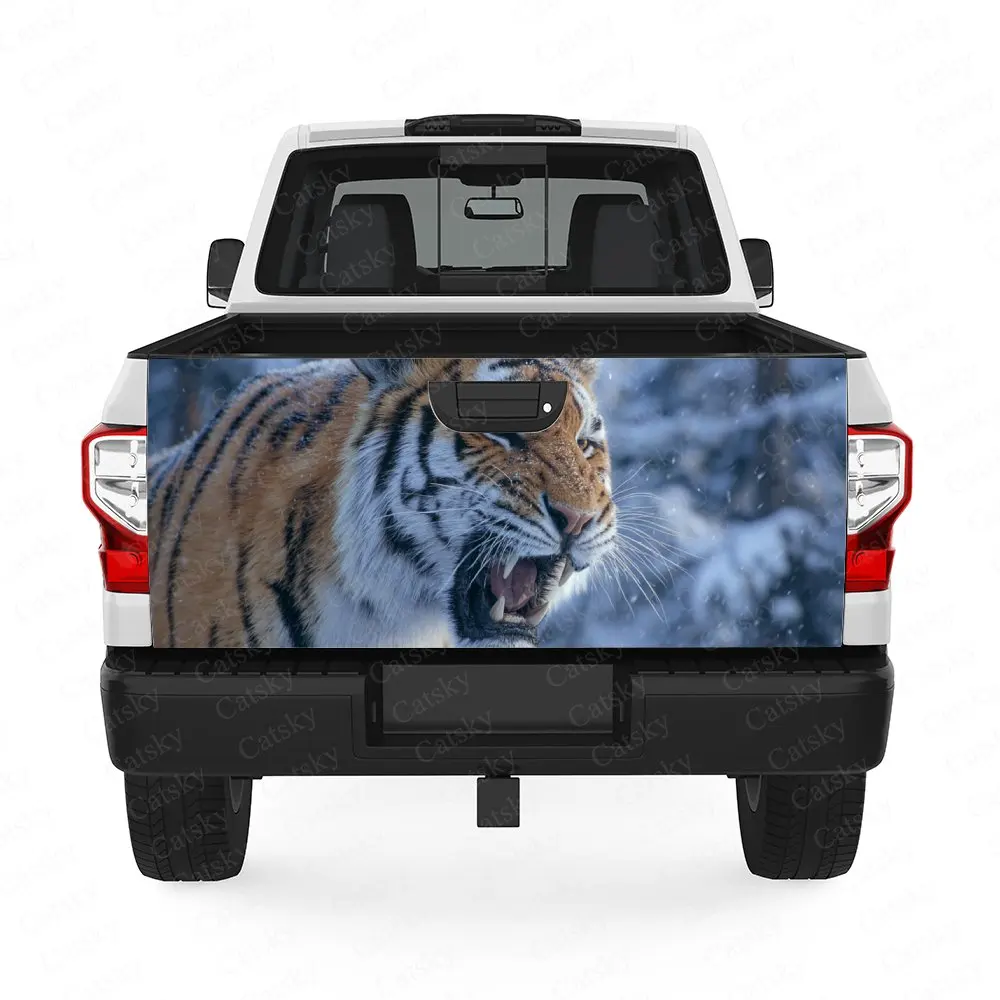 Roaring Tiger in the Snow Car Pickup Truck Tailgate Sticker, Waterproof Self-Adhesive PVC Graphics Decals Auto Accessories Gift
Roaring Tiger in the Snow Car Pickup Truck Tailgate Sticker, Waterproof Self-Adhesive PVC Graphics Decals Auto Accessories Gift