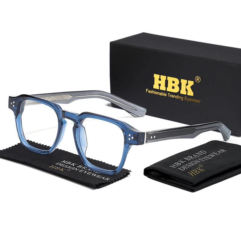 HBK Classic Square Glasses Men Anti Blue Light Core Insert Temple Computer Glasses for Women Luxury Brand Glasses Frame
HBK Classic Square Glasses Men Anti Blue Light Core Insert Temple Computer Glasses for Women Luxury Brand Glasses Frame