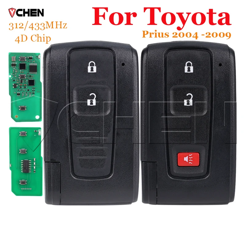 Car Semi Smart Fully Remote Key Fob For Toyota Prius 2004 -2009 2 3 Buttons 312/433 MHz 4D Chip FCC MOZB21TG MOZB31EG Keyless Go
Car Semi Smart Fully Remote Key Fob For Toyota Prius 2004 -2009 2 3 Buttons 312/433 MHz 4D Chip FCC MOZB21TG MOZB31EG Keyless Go