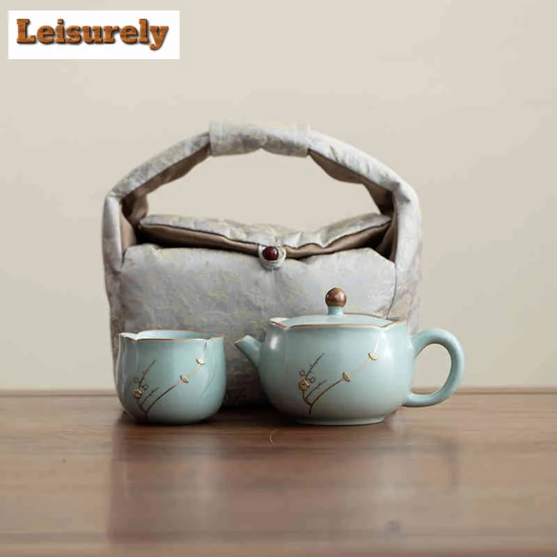 Curved Nail Flower Ru Kiln Travel Tea Set Kit Zen 1 Pot 1 Cup Tea Brewing Organizer Portable Outdoor Tote Bag Tea Item Supplies
Curved Nail Flower Ru Kiln Travel Tea Set Kit Zen 1 Pot 1 Cup Tea Brewing Organizer Portable Outdoor Tote Bag Tea Item Supplies