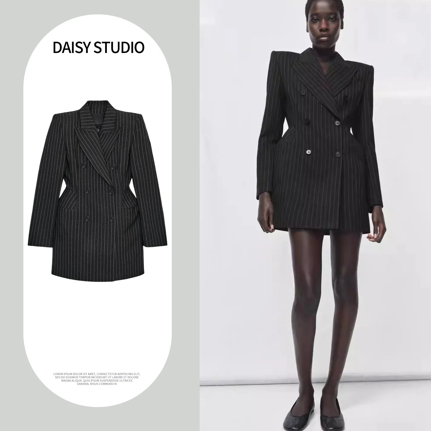 Новая весенняя женская куртка-пиджак с отложным воротником и длинными рукавами, в полоску, стандартной толщины, из полиэфирного волокна
Новая весенняя женская куртка-пиджак с отложным воротником и длинными рукавами, в полоску, стандартной толщины, из полиэфирного волокна