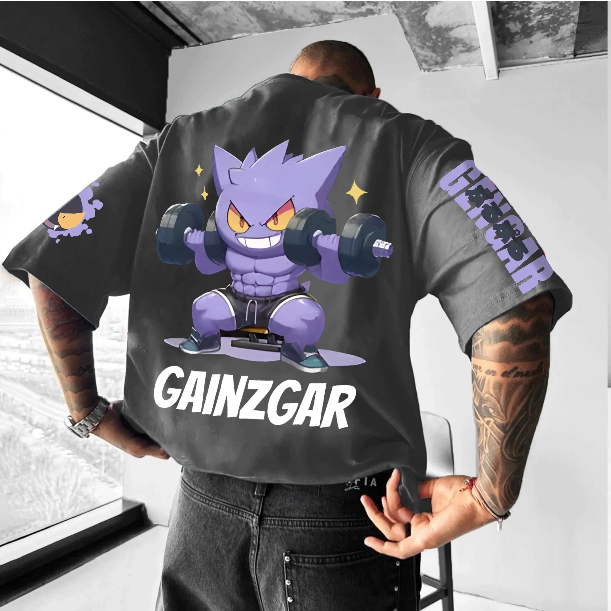 Pokémon Animation Derivatives Gengar Printing T-shirt Men's and Women's 2025 Summer Oversize Loose Cotton Street Trend Brand Top
Pokémon Animation Derivatives Gengar Printing T-shirt Men's and Women's 2025 Summer Oversize Loose Cotton Street Trend Brand Top
