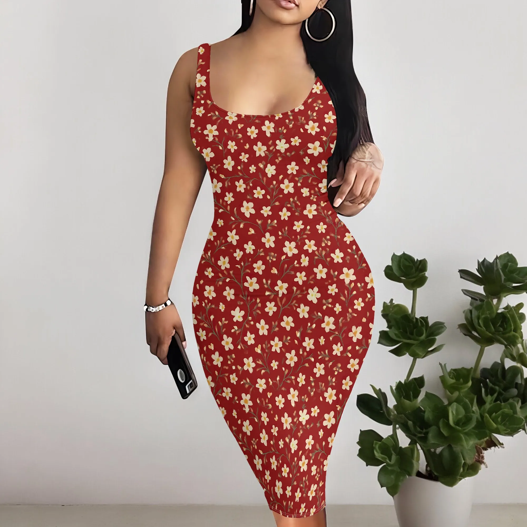 Women's Sexy Bodycon Tank Sleeveless Square Neck Midi Dress Party Club Cocktail Outfits
Women's Sexy Bodycon Tank Sleeveless Square Neck Midi Dress Party Club Cocktail Outfits