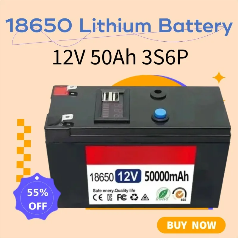 Литиевая аккумуляторная батарея 12В 50Ач 3S6P 18650 для опрыскивателей, тележек и детских электромобилей
Литиевая аккумуляторная батарея 12В 50Ач 3S6P 18650 для опрыскивателей, тележек и детских электромобилей