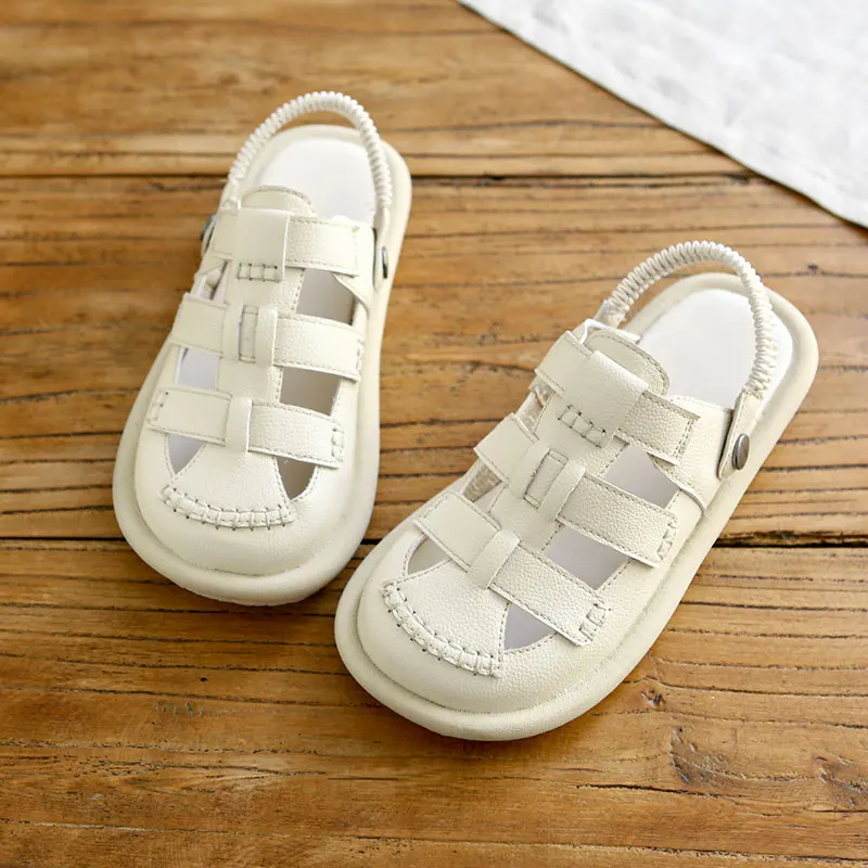 Retro Artistic Women's Sandals Breathable Hollow out Handmade Sewing Roman Shoes Fairy Wind Clog Style Low Cut Daily Wear
Retro Artistic Women's Sandals Breathable Hollow out Handmade Sewing Roman Shoes Fairy Wind Clog Style Low Cut Daily Wear
