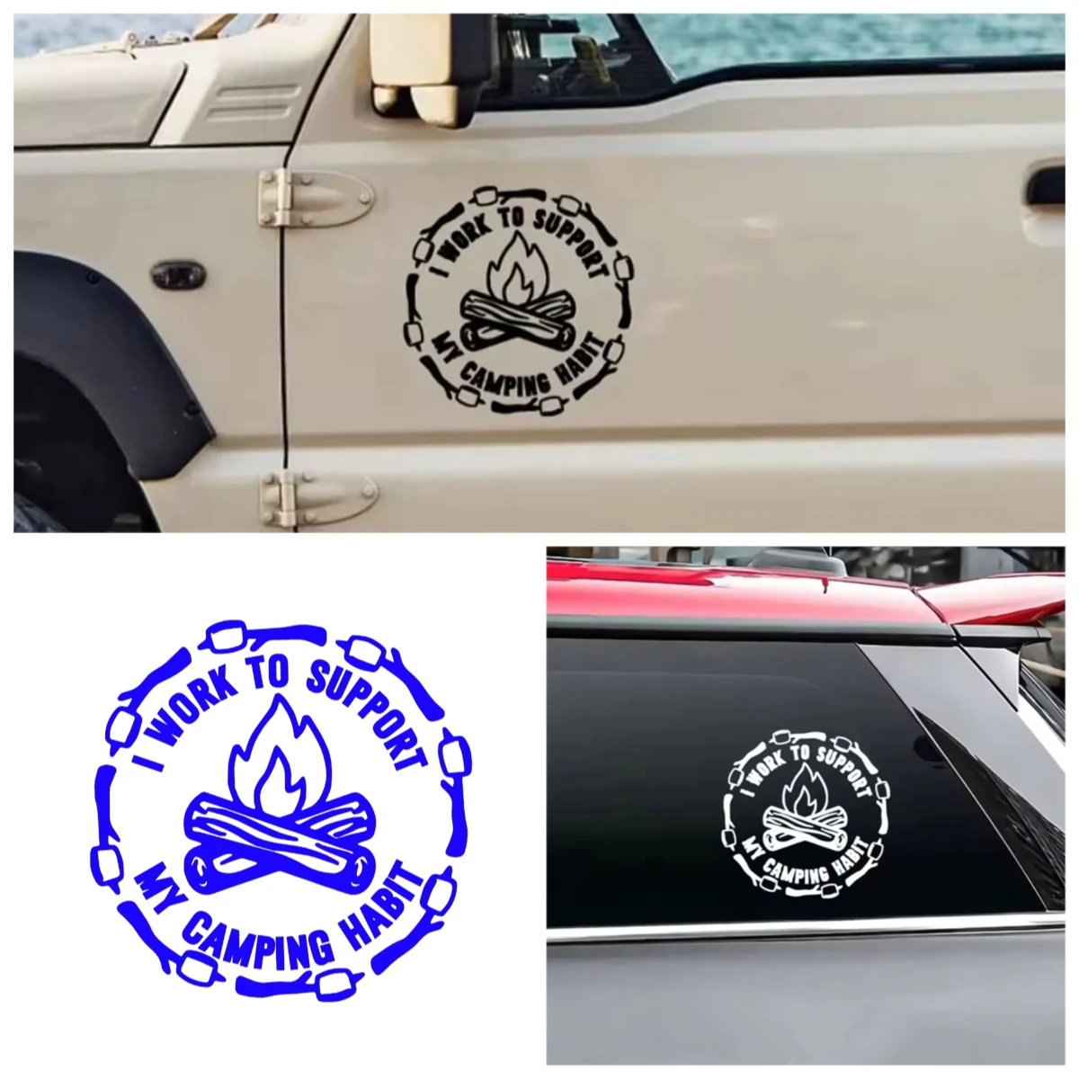 Camping Adventure Stickers Waterproof for RV Truck SUV Window Body Explore Nature Off-Road Durable Auto Accessories
Camping Adventure Stickers Waterproof for RV Truck SUV Window Body Explore Nature Off-Road Durable Auto Accessories