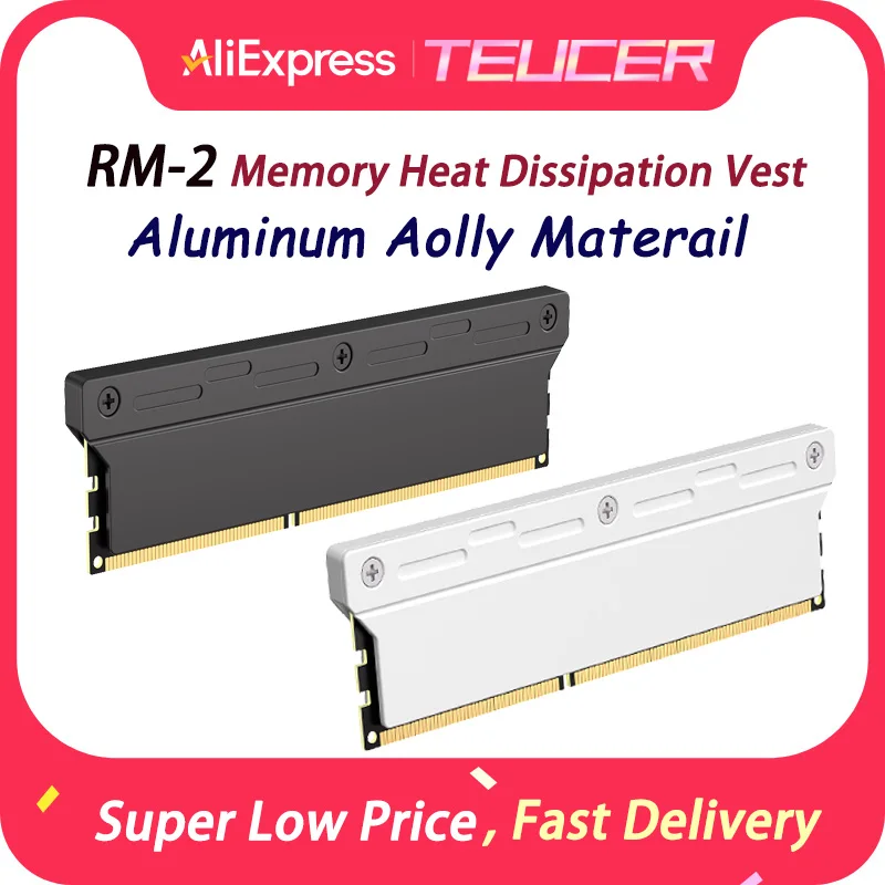 TEUCER RM-2 Memory Heat Dissipation Vest Aluminum Aolly Materail Efficient Heat Dissipation Stable Compatible With Thermal Pads
TEUCER RM-2 Memory Heat Dissipation Vest Aluminum Aolly Materail Efficient Heat Dissipation Stable Compatible With Thermal Pads