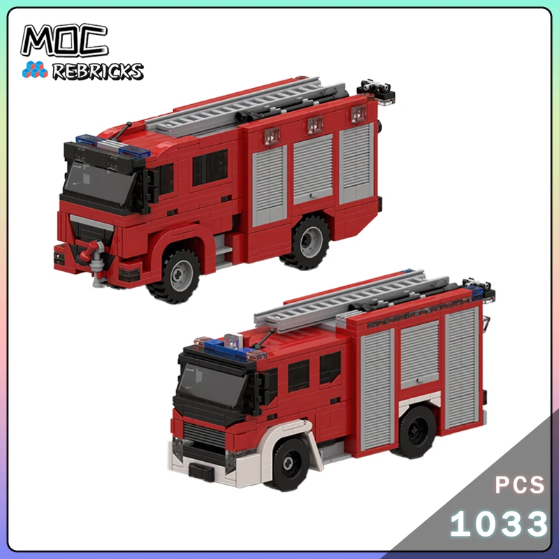 City Traffic Series MOC Bricks Red Fire Engine Building Block Model Kits DIY Puzzle Assembling Display Boy Toys Christmas Gifts
City Traffic Series MOC Bricks Red Fire Engine Building Block Model Kits DIY Puzzle Assembling Display Boy Toys Christmas Gifts