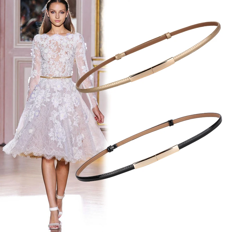 Women’s Adjustable Slim Patent Leather Belt with Alloy and Gold Buckles for Dresses and Fashion Wear
Women’s Adjustable Slim Patent Leather Belt with Alloy and Gold Buckles for Dresses and Fashion Wear