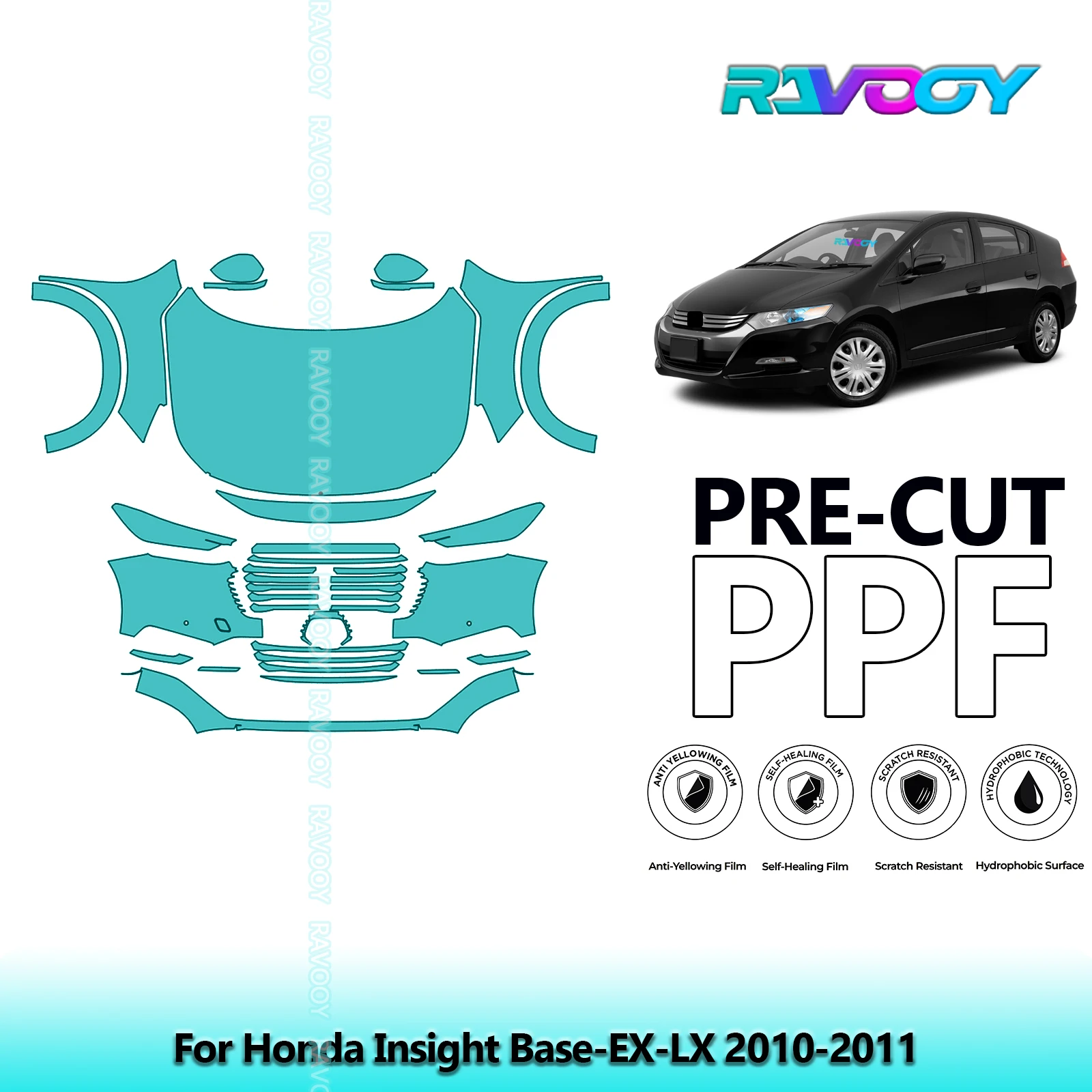 8.5Mil Front Kit Precut Paint Protection Film PPF Clear Bra For Honda Insight Base-EX-LX 2010-2011
8.5Mil Front Kit Precut Paint Protection Film PPF Clear Bra For Honda Insight Base-EX-LX 2010-2011