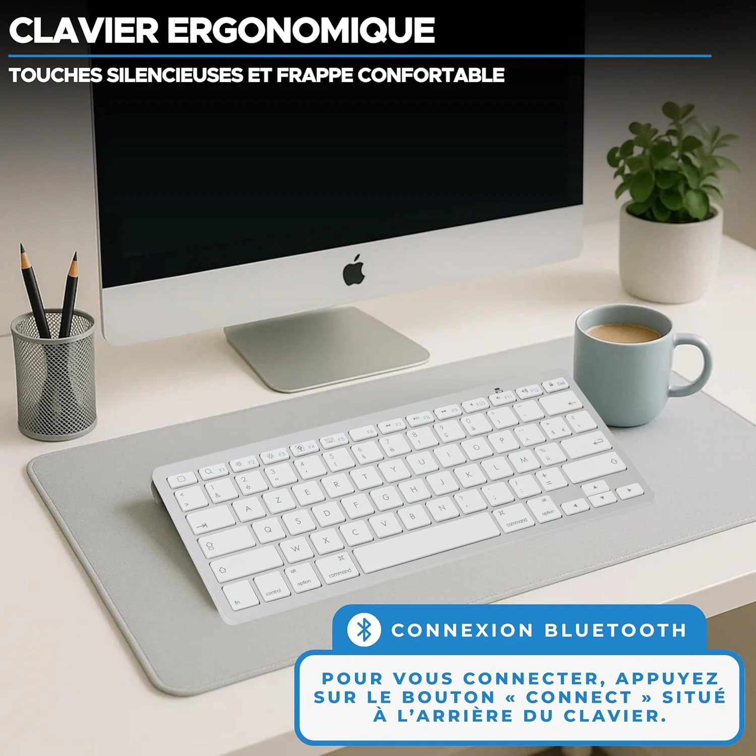 Миниатюрная французская Bluetooth-клавиатура AZERTY, компактная, ультратонкая, легкая, бесшумная, для iPad Air, iPad Pro, iPhone, телефонов Android
Миниатюрная французская Bluetooth-клавиатура AZERTY, компактная, ультратонкая, легкая, бесшумная, для iPad Air, iPad Pro, iPhone, телефонов Android