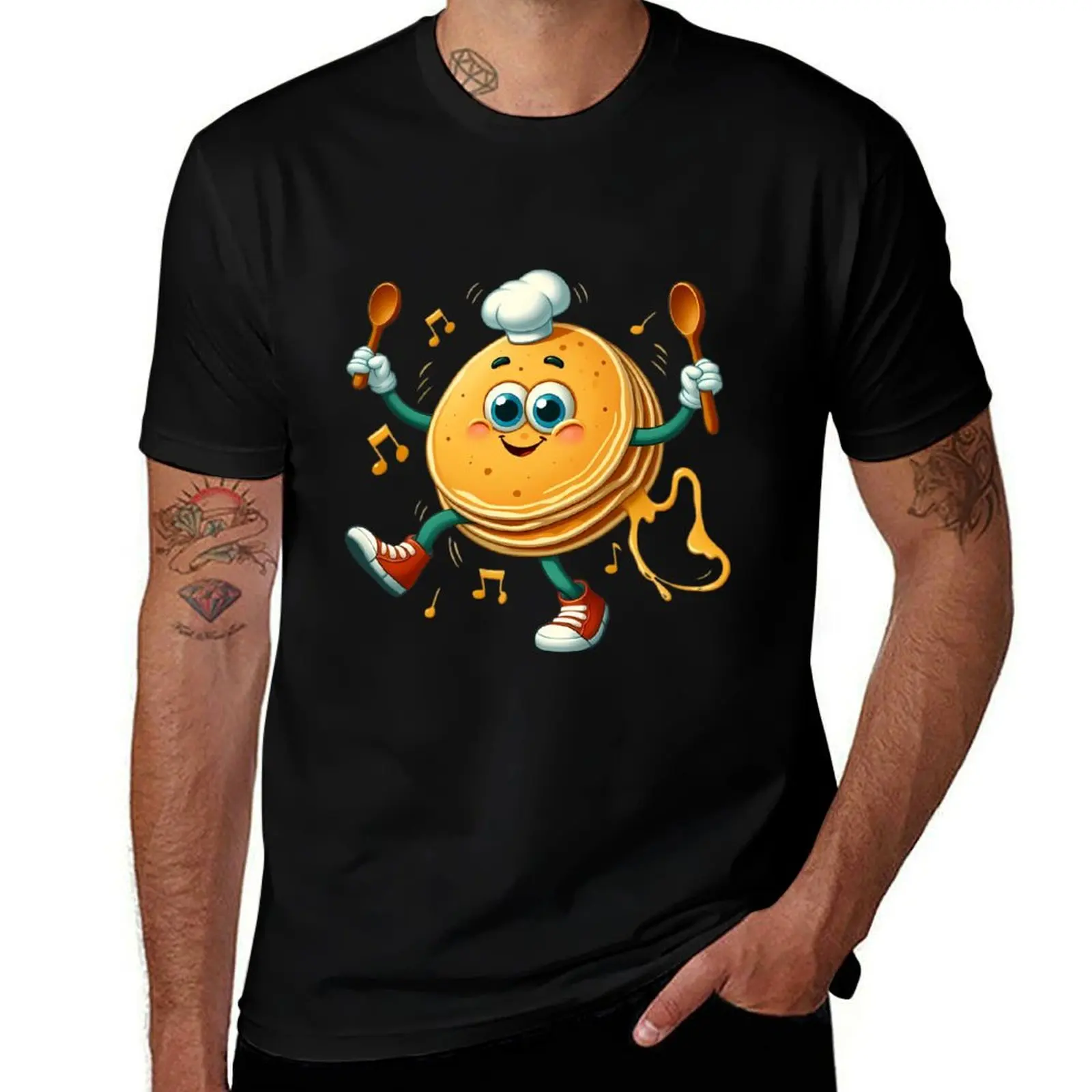 Dancing Food: dancing pancakes T-Shirt anime stuff blacks plain tops men t shirts high quality
Dancing Food: dancing pancakes T-Shirt anime stuff blacks plain tops men t shirts high quality