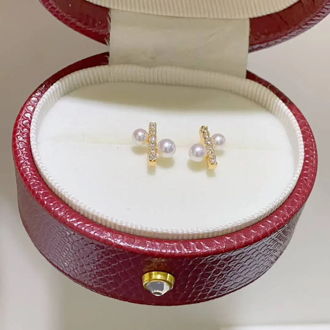 Luxury 925 Silver 3-4mm Natural Aurora Freshwater Baby Pearl Ear Stud Balance Beam Mini Pearl Designer Earring Anti-rust Jewelry
Luxury 925 Silver 3-4mm Natural Aurora Freshwater Baby Pearl Ear Stud Balance Beam Mini Pearl Designer Earring Anti-rust Jewelry