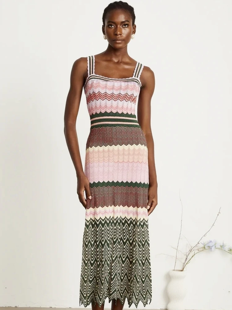Luxury Design African Inspired Knitted Maxi Dress Women Elegant Sleeveless Vintage Dress Vacation Wear Trendy Boho Ladies Dress
Luxury Design African Inspired Knitted Maxi Dress Women Elegant Sleeveless Vintage Dress Vacation Wear Trendy Boho Ladies Dress