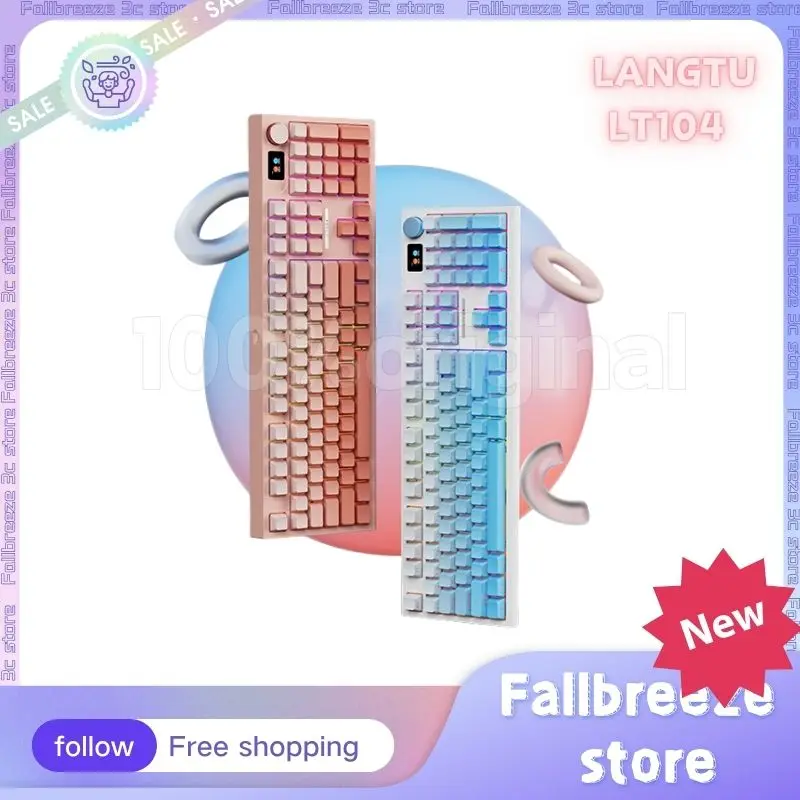 Langtu LT104 3Mode 104Keys Gamer Mechanical Keyboard 2.4GBluetooth Wireless Keyboards With Screen RGB Custom Hot Swap Keyboard
Langtu LT104 3Mode 104Keys Gamer Mechanical Keyboard 2.4GBluetooth Wireless Keyboards With Screen RGB Custom Hot Swap Keyboard