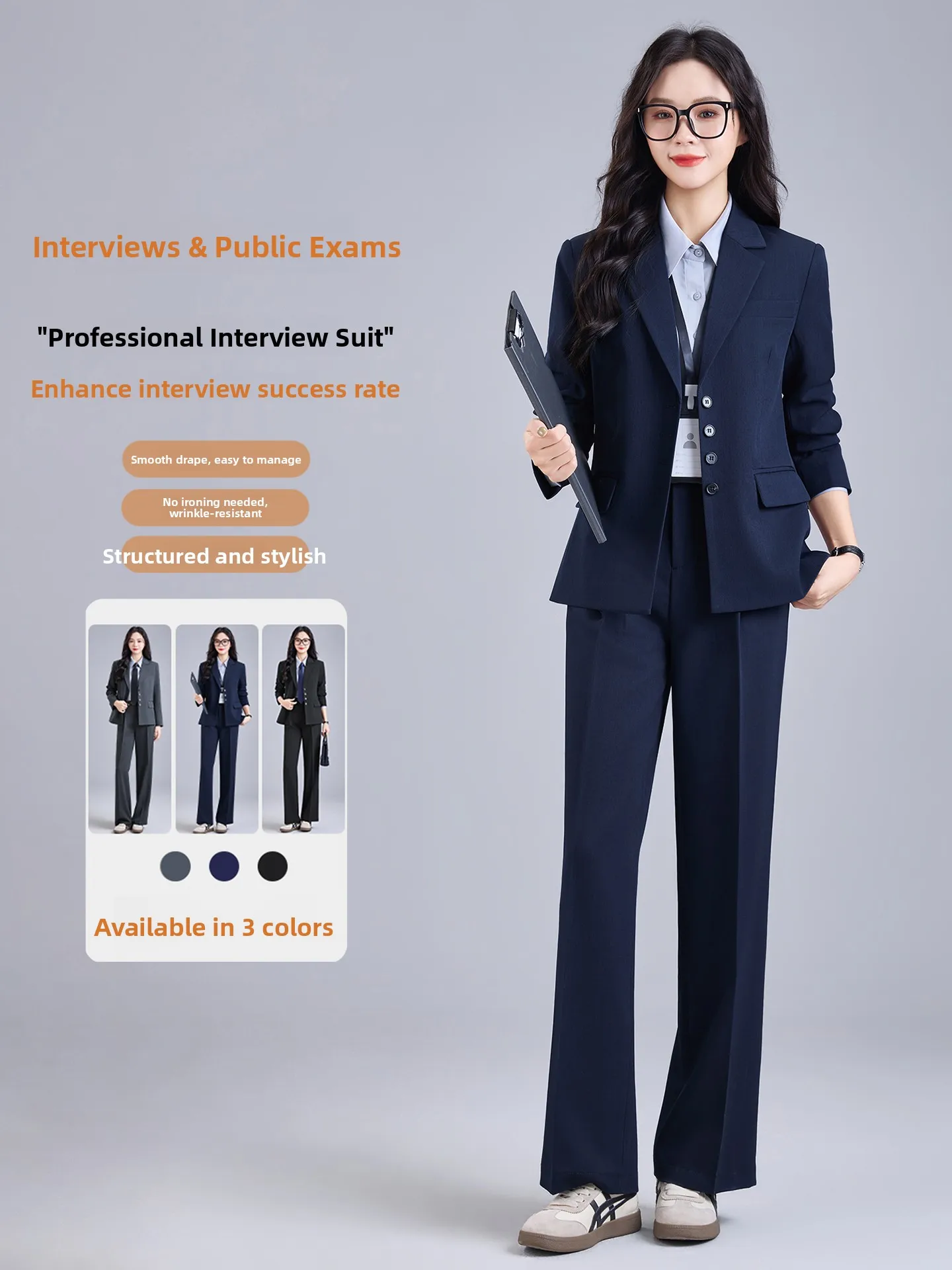 Professional Women's Suiting Outfit Casual Interview Workwear Lightweight Polyester Fibre Long Sleeve Flat Collar Regular Fit
Professional Women's Suiting Outfit Casual Interview Workwear Lightweight Polyester Fibre Long Sleeve Flat Collar Regular Fit