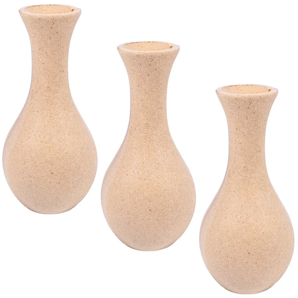 3Pcs Wood Clay Vase Mold Painting Flower Bottle Drawing DIY Decorative Artistic Vase for Home Office Festival Decoration
3Pcs Wood Clay Vase Mold Painting Flower Bottle Drawing DIY Decorative Artistic Vase for Home Office Festival Decoration