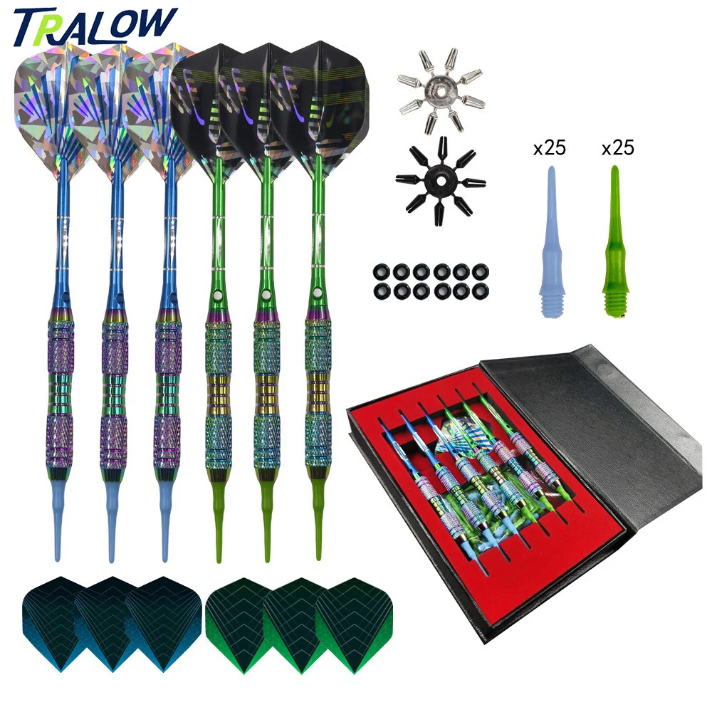 Набор дротиков TRALOW, 6 шт., набор пластиковых наконечников, разноцветные радужные дротики с мягким наконечником, 12 утро-кольцами, 6 дротиков, 40 мягких наконечников, для электронного дартса
Набор дротиков TRALOW, 6 шт., набор пластиковых наконечников, разноцветные радужные дротики с мягким наконечником, 12 утро-кольцами, 6 дротиков, 40 мягких наконечников, для электронного дартса