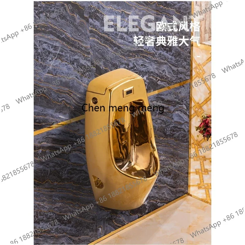 Интегрированный индукционный настенный керамический почвенный роскошный золотой писсуар в европейском стиле для ванной комнаты, мужской писсуар
Интегрированный индукционный настенный керамический почвенный роскошный золотой писсуар в европейском стиле для ванной комнаты, мужской писсуар