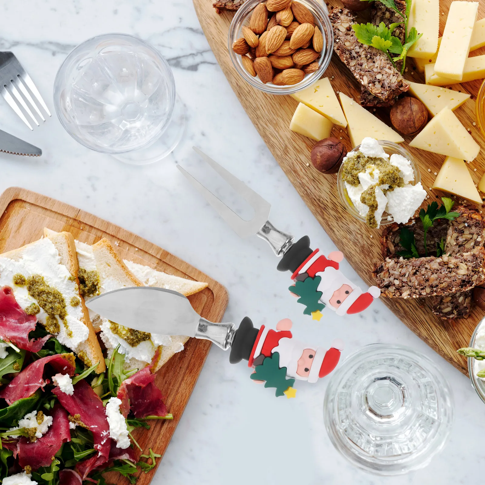 3Pcs Cheese Cutlery Set Stainless Steel Silicone Ergonomic Design Easy Clean Dishwasher Safe Kitchen Baking Accessories
3Pcs Cheese Cutlery Set Stainless Steel Silicone Ergonomic Design Easy Clean Dishwasher Safe Kitchen Baking Accessories