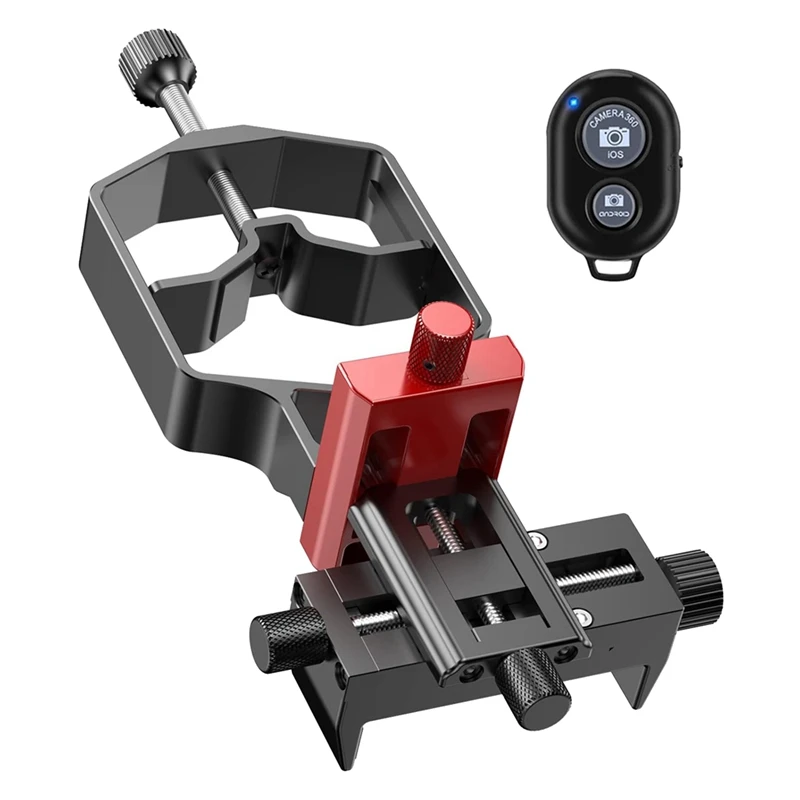 Universal Phone Scope Digiscope Adapter Metal Telescope Mount 3Axis Smartphone Holder For Spotting Scope With Remote
Universal Phone Scope Digiscope Adapter Metal Telescope Mount 3Axis Smartphone Holder For Spotting Scope With Remote