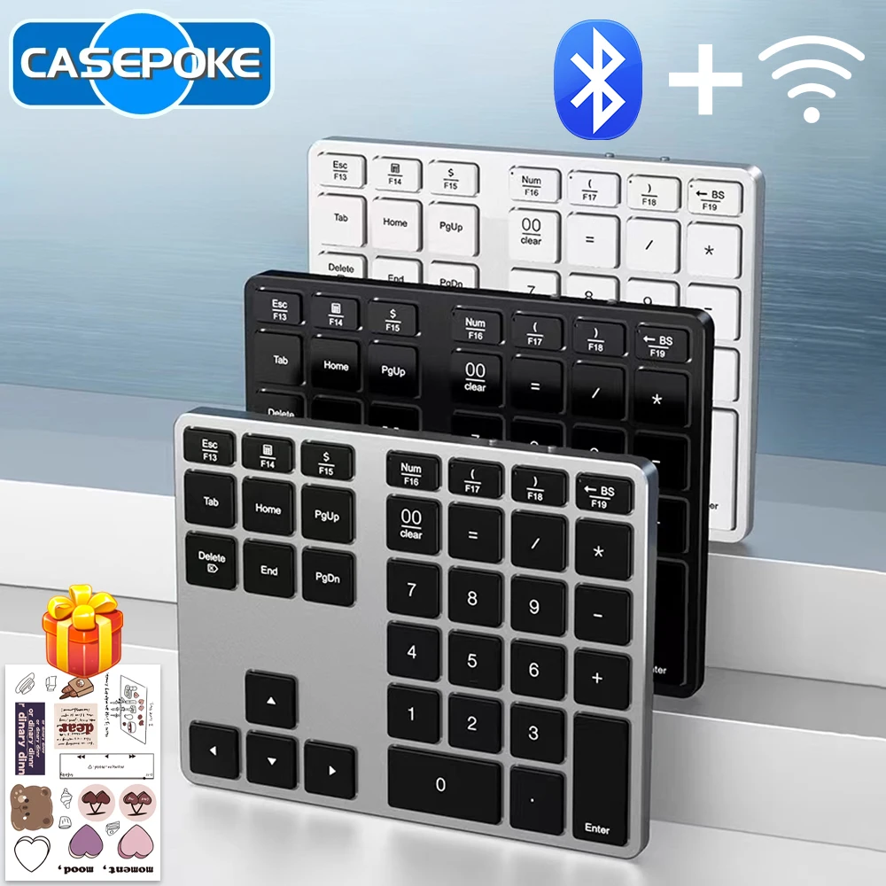 2025 Dual Mode Numeric Keypad 2.4G Wireless Keyboard Dual Bluetooth Keyboard Digital Keyboard 300mAh Battery Rechargeable Numpad
2025 Dual Mode Numeric Keypad 2.4G Wireless Keyboard Dual Bluetooth Keyboard Digital Keyboard 300mAh Battery Rechargeable Numpad