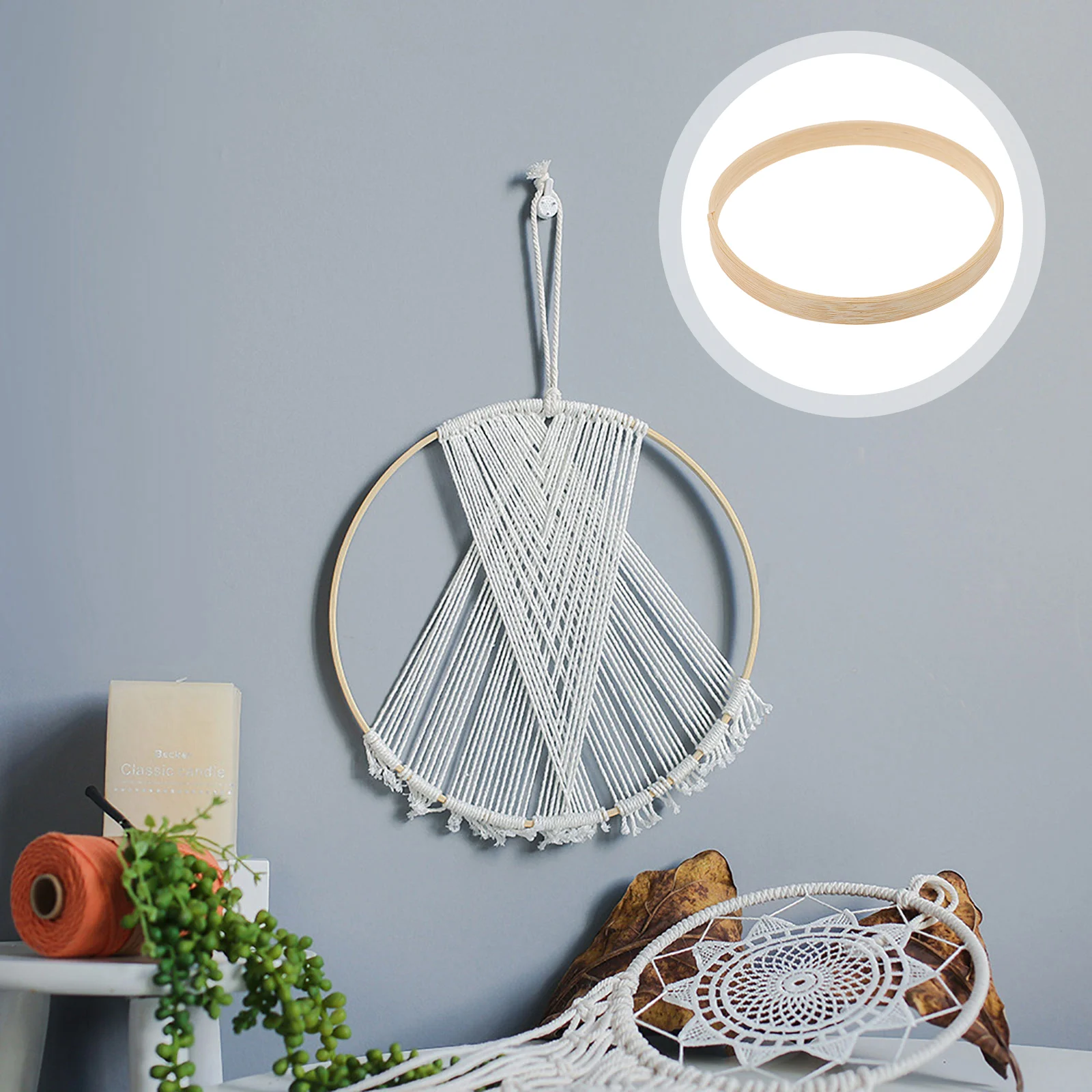 12 Pcs Cord The Ring DIY Dream Catcher Decorative Frame Accessories for Handcraft Work Catchers
12 Pcs Cord The Ring DIY Dream Catcher Decorative Frame Accessories for Handcraft Work Catchers