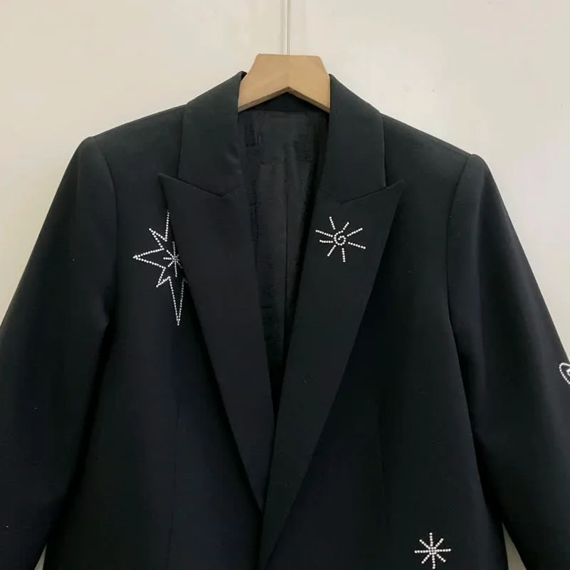 2026 Spring and Autumn New Comfortable Casual Bird Pentagram Hot Diamond Women's Suit Coat
2026 Spring and Autumn New Comfortable Casual Bird Pentagram Hot Diamond Women's Suit Coat