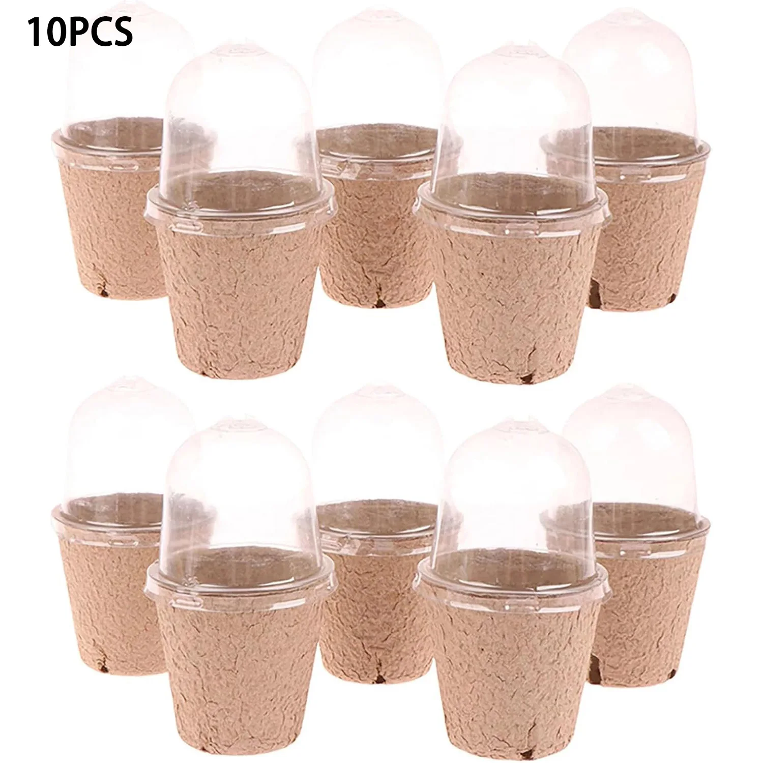 10PCS Seedling Cup Seed Starter Biodegradable Peat Pot with Humidity Dome,Round Nursery Plants Pots for Indoor Outdoor Garden
10PCS Seedling Cup Seed Starter Biodegradable Peat Pot with Humidity Dome,Round Nursery Plants Pots for Indoor Outdoor Garden