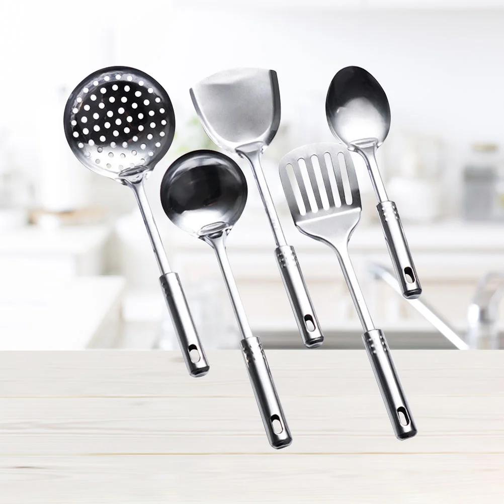 5 Pcs Multifunctional Kitchen Utensil Set Stainless Steel Spoons Spatula Cooking Tools Kitchen Supplies
5 Pcs Multifunctional Kitchen Utensil Set Stainless Steel Spoons Spatula Cooking Tools Kitchen Supplies