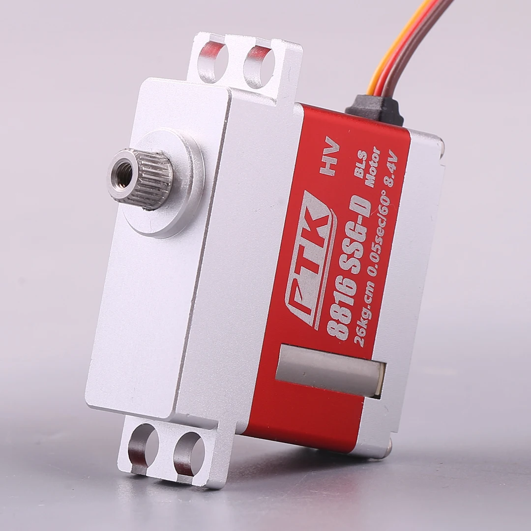 Цифровой сервопривод PTK 8816 SSG-D, цельнометаллический, 16 кг, для моделей самолетов и средних турбореактивных вертолетов, сервопривод KST589
Цифровой сервопривод PTK 8816 SSG-D, цельнометаллический, 16 кг, для моделей самолетов и средних турбореактивных вертолетов, сервопривод KST589