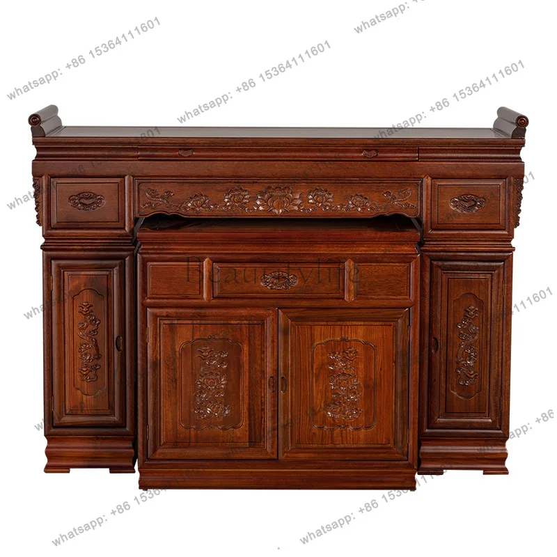 Offering table Household Guanyin God of Wealth Zhongtang incense table
Offering table Household Guanyin God of Wealth Zhongtang incense table