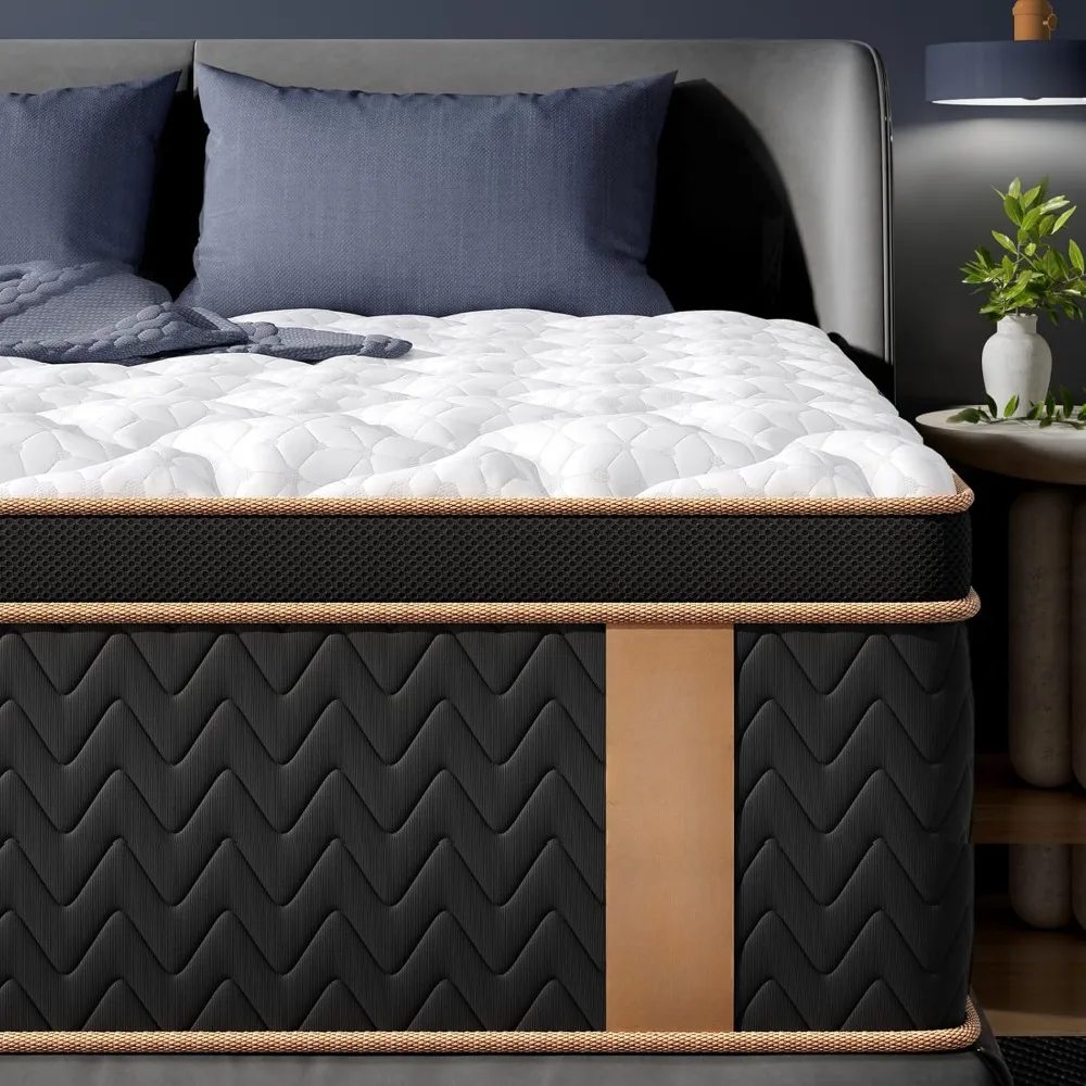 14Inch Hybrid Innerspring Mattress with Gel Memory Foam Individual Pocket Spring Fiberglass-Free Luxury Mattress in a Box Medium
14Inch Hybrid Innerspring Mattress with Gel Memory Foam Individual Pocket Spring Fiberglass-Free Luxury Mattress in a Box Medium
