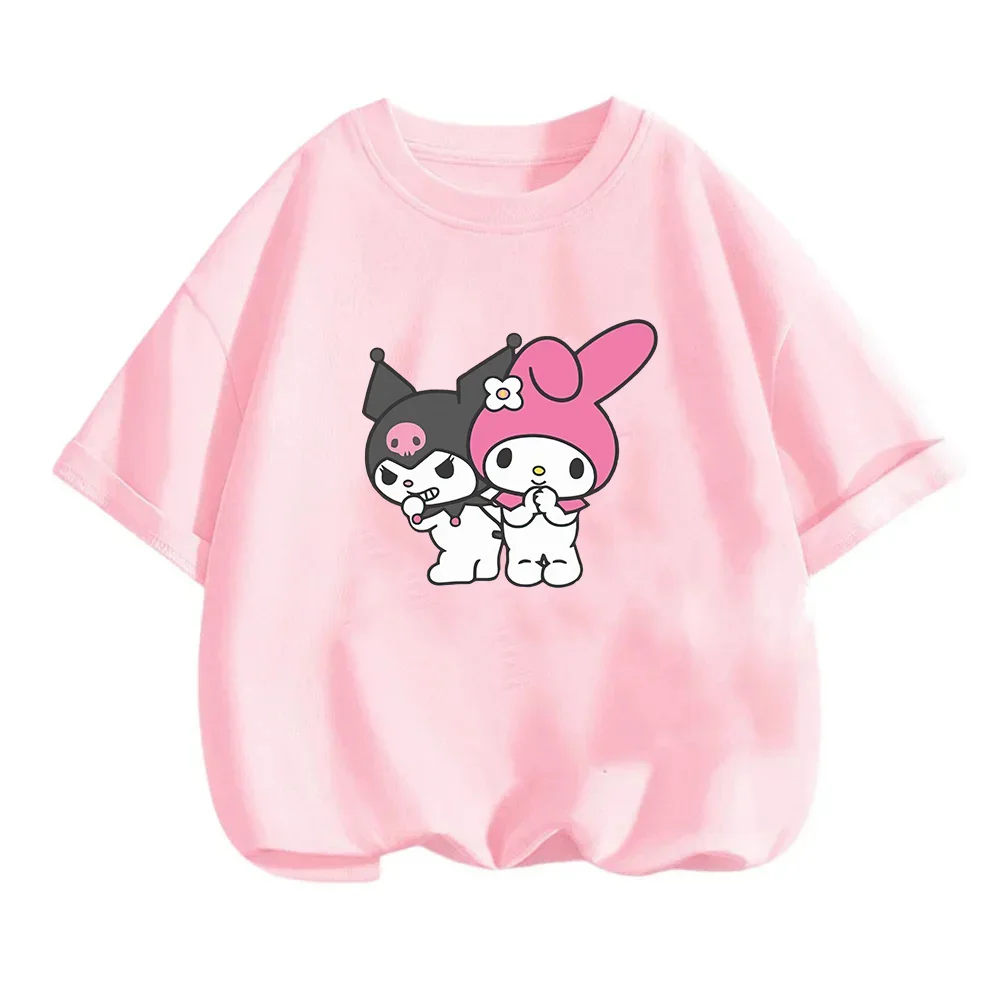2025 New Anime Melody Cinnamoroll Kuromi Summer Multiple Fashion Girls Clothes Children's T-shirts Set Casual Kids Short Sleeve
2025 New Anime Melody Cinnamoroll Kuromi Summer Multiple Fashion Girls Clothes Children's T-shirts Set Casual Kids Short Sleeve