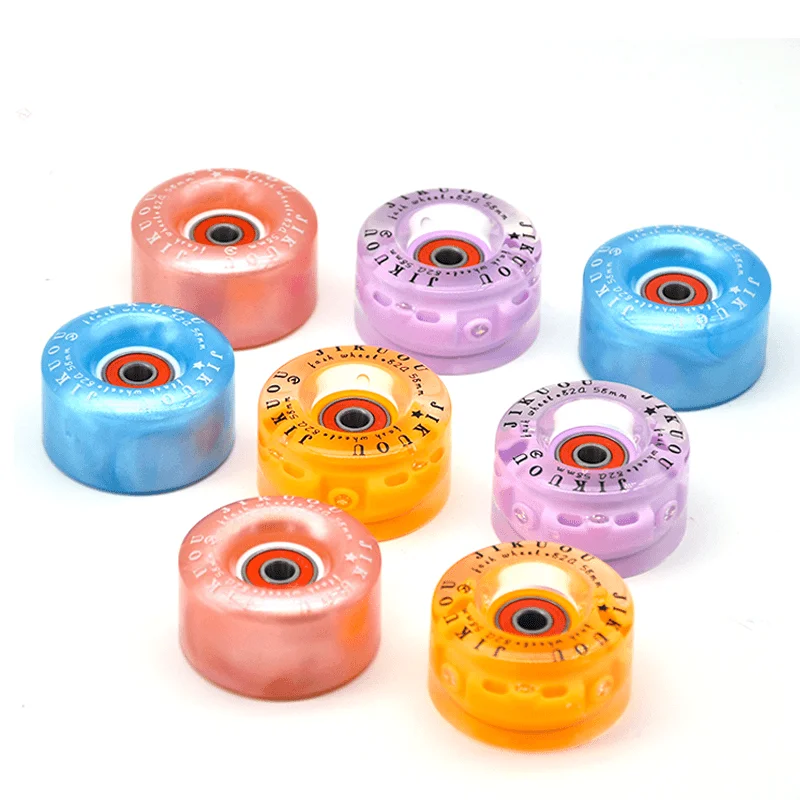 LED Light Up Hub Wheels for Double Row Roller Skates, Cool Flashing Skate Wheels with Bearings, Wear Resistant Professional Repl
LED Light Up Hub Wheels for Double Row Roller Skates, Cool Flashing Skate Wheels with Bearings, Wear Resistant Professional Repl
