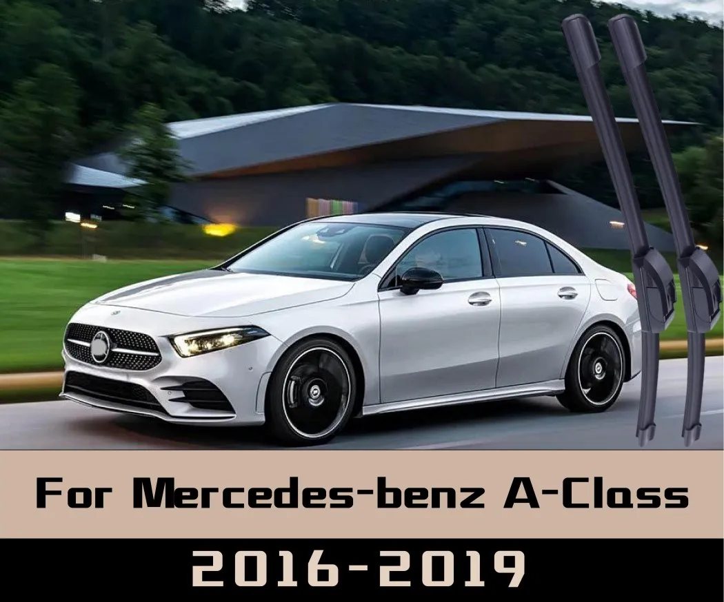 2 шт. для Mercedes-Benz A-Class 2016-2019, щетки переднего стеклоочистителя, щетки для лобового стекла, оконные щетки, бескостные передние дворники
2 шт. для Mercedes-Benz A-Class 2016-2019, щетки переднего стеклоочистителя, щетки для лобового стекла, оконные щетки, бескостные передние дворники