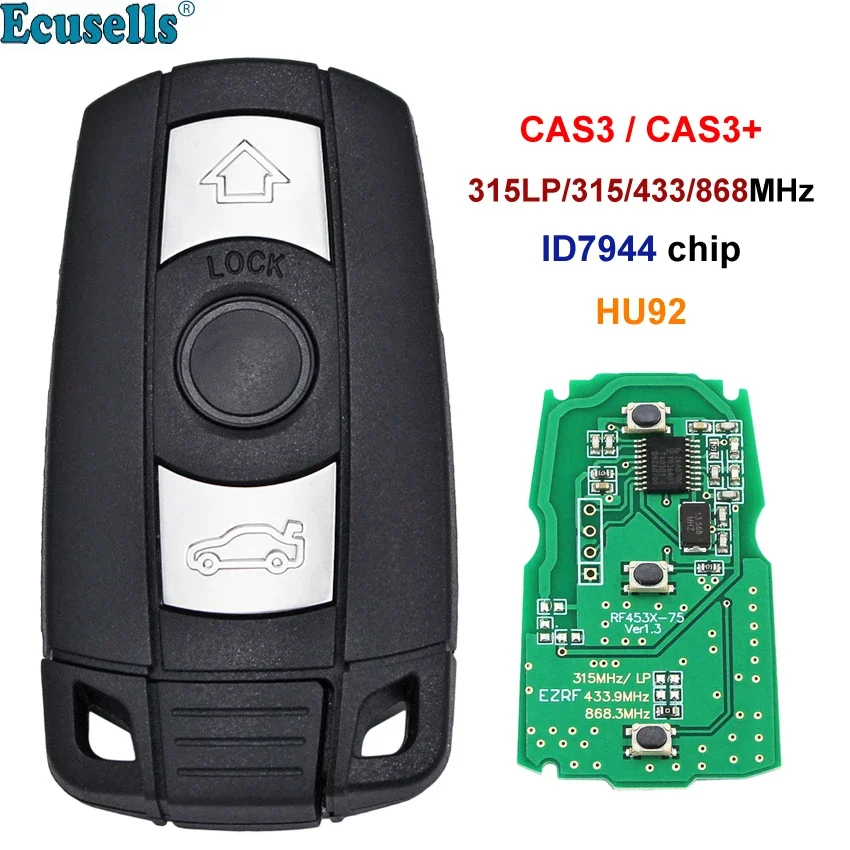 Дистанционный ключ 3B 315LP MHZ 315MHZ/433MHZ/868MHZ для BMW CAS3 CAS3 + 1 3 5 6 7 Series X5 E60 E70 E71 E91 E92 ID7944/ID46 Chip
Дистанционный ключ 3B 315LP MHZ 315MHZ/433MHZ/868MHZ для BMW CAS3 CAS3 + 1 3 5 6 7 Series X5 E60 E70 E71 E91 E92 ID7944/ID46 Chip