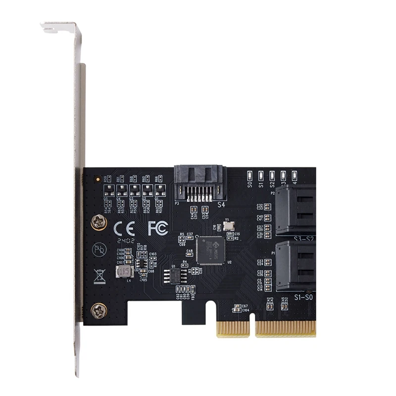 5-портовый преобразователь SATA III PCIE X4 в SATA 3.0 PCI Express, компьютерный жесткий диск, адаптер карты расширения SATA, чип JMB585
5-портовый преобразователь SATA III PCIE X4 в SATA 3.0 PCI Express, компьютерный жесткий диск, адаптер карты расширения SATA, чип JMB585