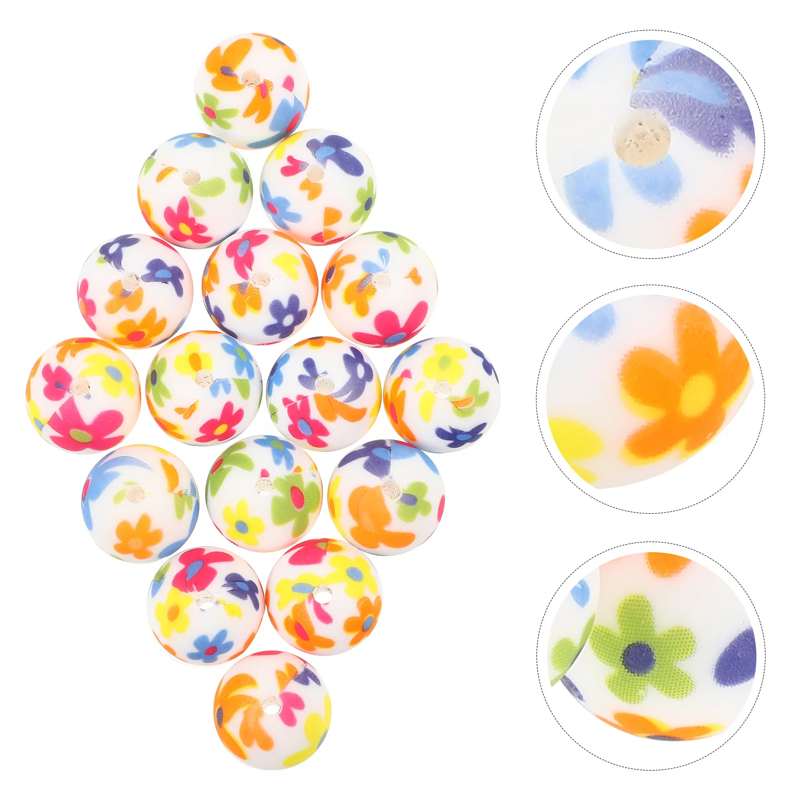 36pcs Sakura Silicone Round Smooth Loose Beads For Diy Jewelry Making Bracelet Necklace Keychain Craft Teething Bulk Beads 
36pcs Sakura Silicone Round Smooth Loose Beads For Diy Jewelry Making Bracelet Necklace Keychain Craft Teething Bulk Beads