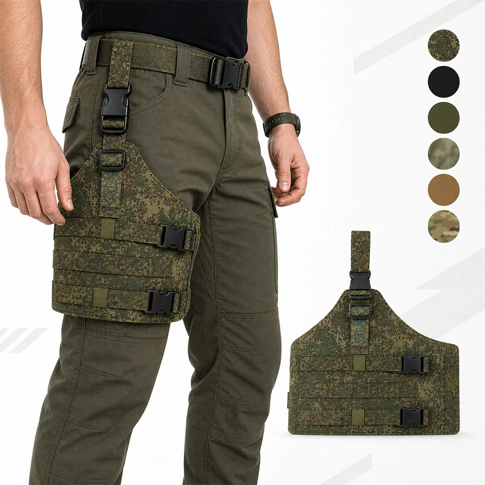 MOLLE Tactical Drop Leg Platform Adjustable Thigh Rig Panel with Leg Strap Modular Leg Mount Plates for Hunting Training Airsoft
MOLLE Tactical Drop Leg Platform Adjustable Thigh Rig Panel with Leg Strap Modular Leg Mount Plates for Hunting Training Airsoft