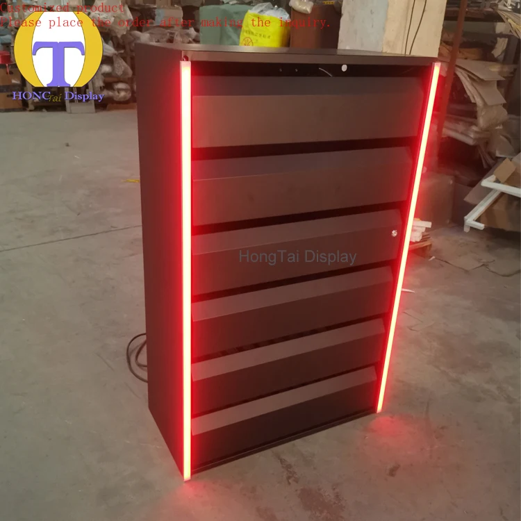 Custom.Factory Direct Sales Metal Smoke Shop Case Display Rack With Pusher Cigarette Display Cabinet
Custom.Factory Direct Sales Metal Smoke Shop Case Display Rack With Pusher Cigarette Display Cabinet
