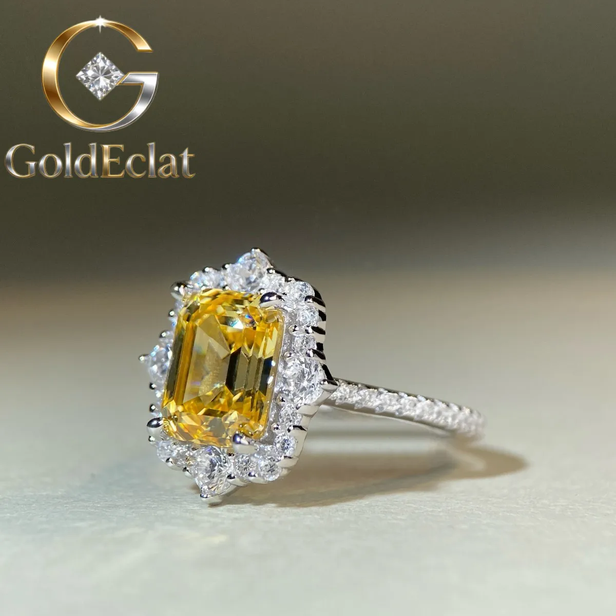 GoldEclat Luxury Solid Platinum PT950 Women's Princess Square Diamond Ring Yellow Diamond Square Bag Moissanite Diamond Ring
GoldEclat Luxury Solid Platinum PT950 Women's Princess Square Diamond Ring Yellow Diamond Square Bag Moissanite Diamond Ring