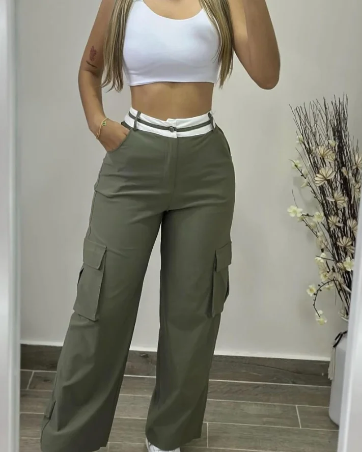 Cargo Pants Woman Straight Leg Cargo Pants High Waisted Casual Multi Pocket Loose Straight Leg Casual Pants Street Hiphop Pants
Cargo Pants Woman Straight Leg Cargo Pants High Waisted Casual Multi Pocket Loose Straight Leg Casual Pants Street Hiphop Pants
