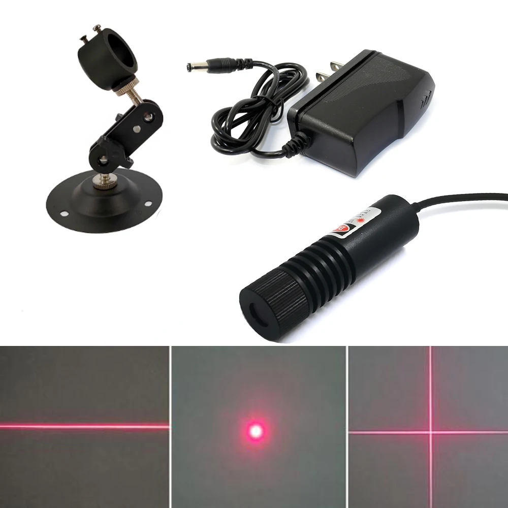 638nm 100mW 120mW 130mW 5V Dot Line Cross Red Laser Module Laser Marking Wood Locator w/ Adapter + Bracket
638nm 100mW 120mW 130mW 5V Dot Line Cross Red Laser Module Laser Marking Wood Locator w/ Adapter + Bracket
